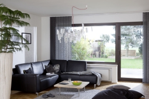 Teba Lamellenvorhang Wohnzimmer ausbrenner floral schwarz 2761 offen
Stimmungsaufnahme